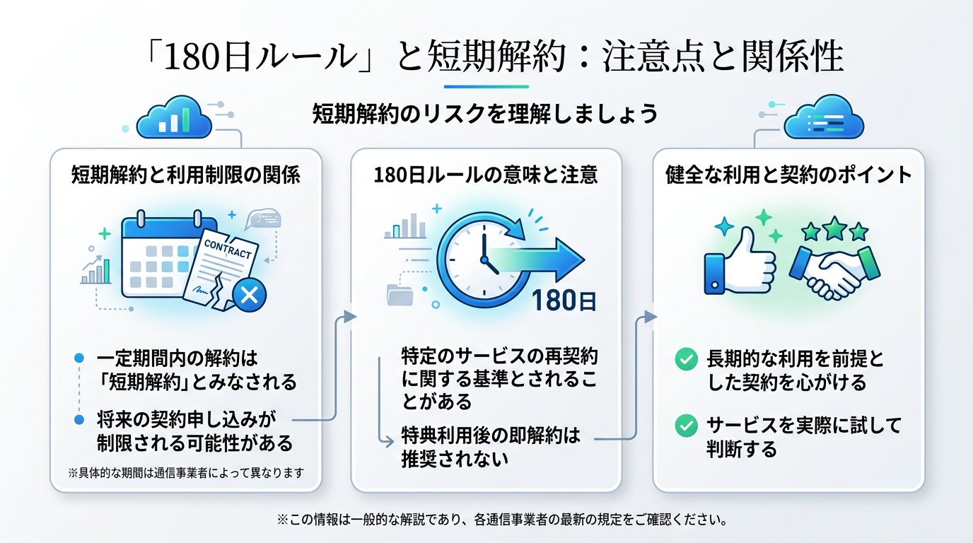 短期解約との関係と注意点
