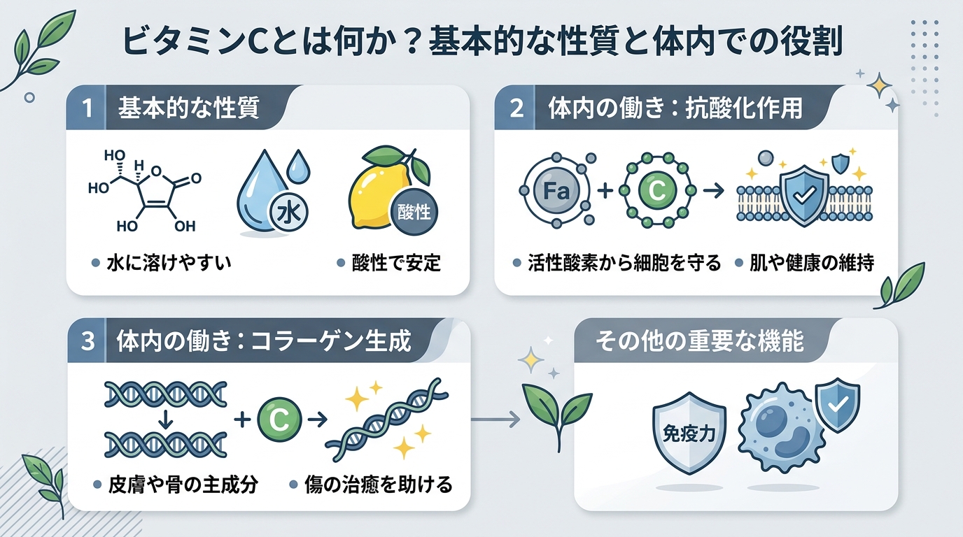 ビタミンCとは何か?基本的な性質と体内での役割
