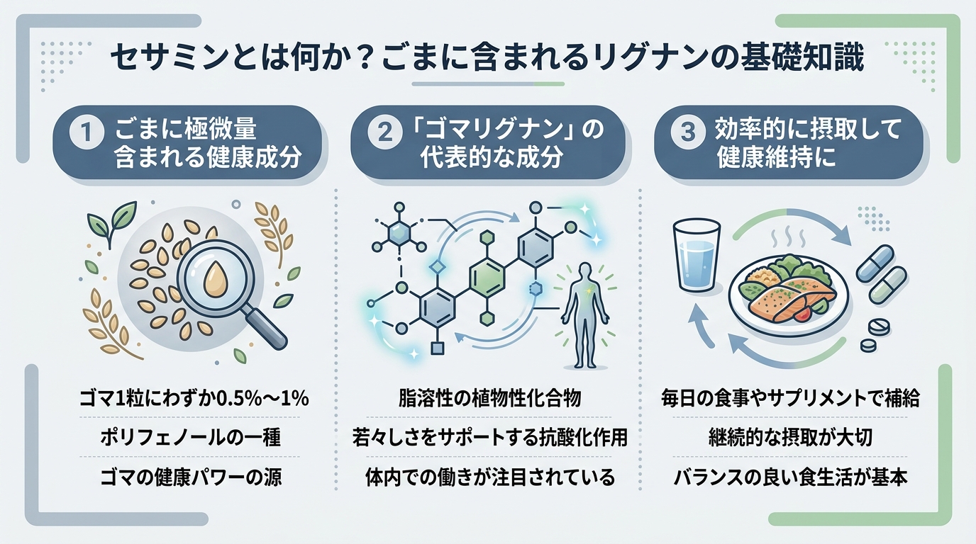 セサミンとは何か?ごまに含まれるリグナンの基礎知識