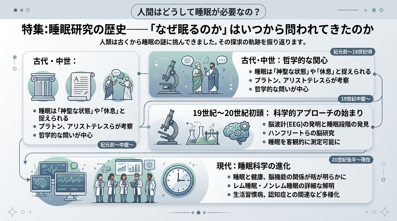 睡眠研究の歴史——「なぜ眠るのか」はいつから問われてきたのか