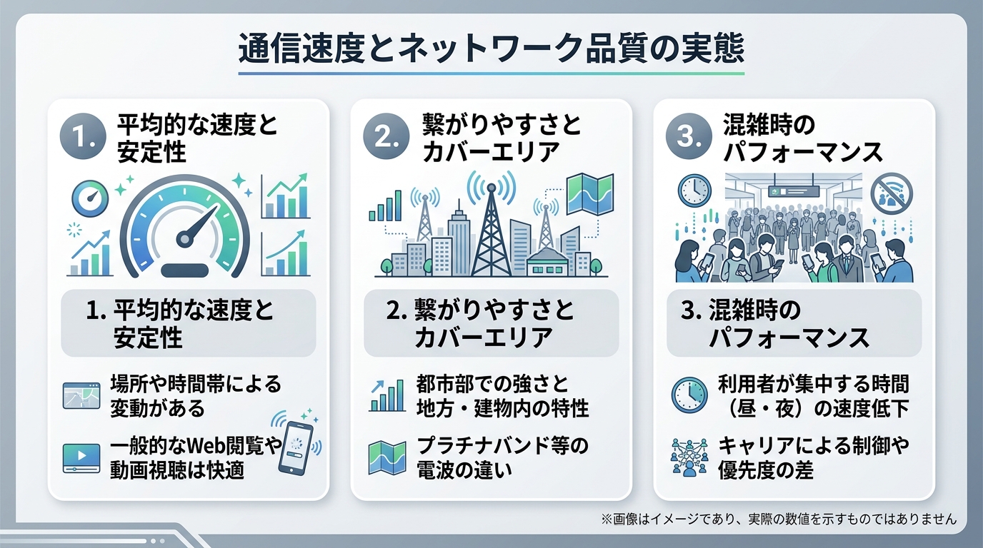 通信速度とネットワーク品質の実態