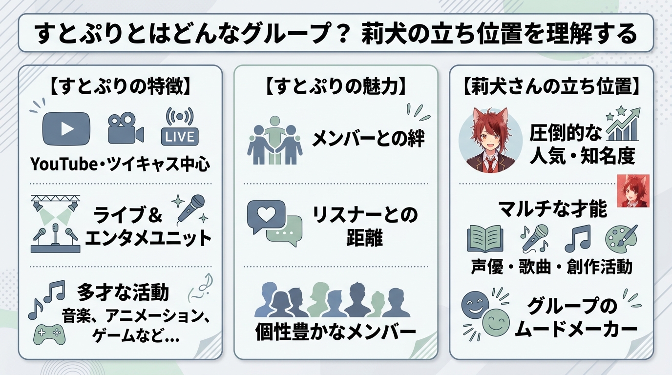 すとぷりとはどんなグループ?莉犬の立ち位置を理解する