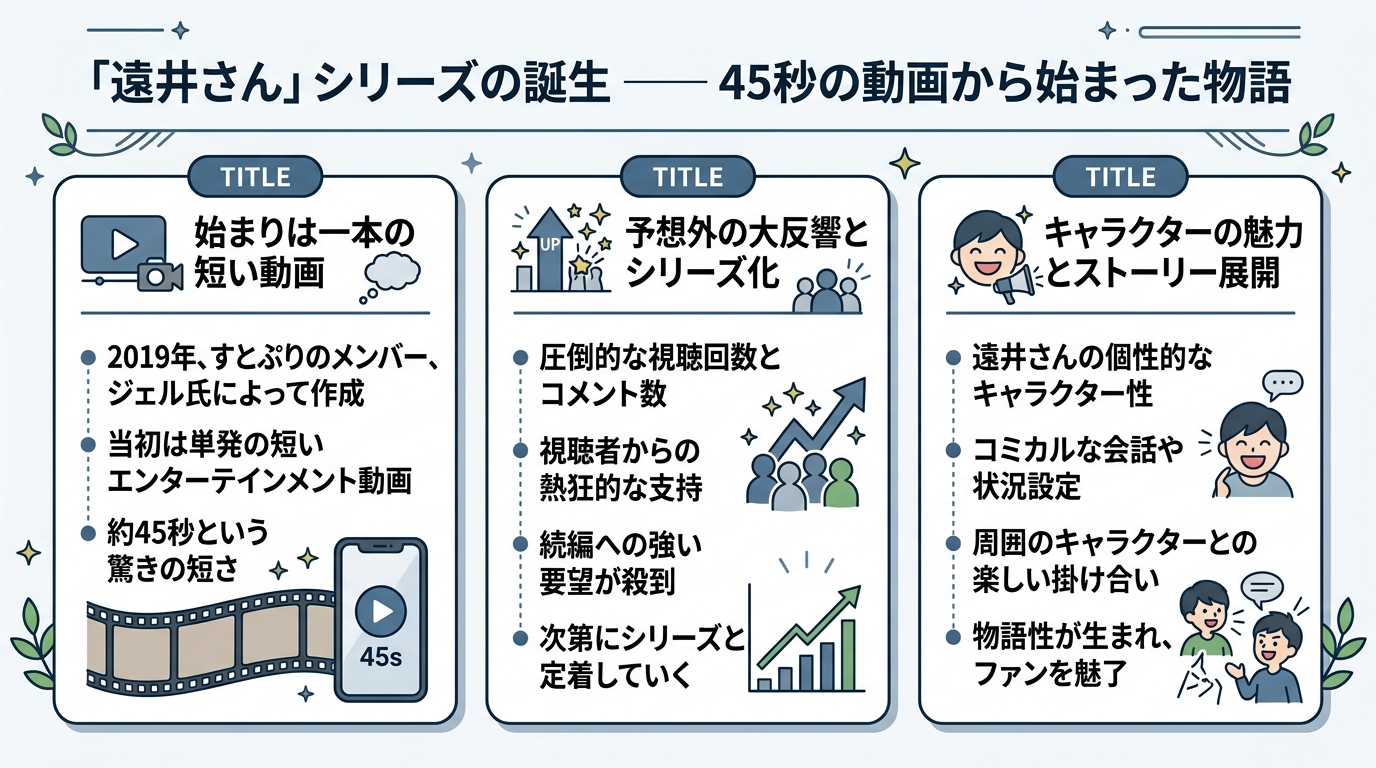「遠井さん」シリーズの誕生——45秒の動画から始まった物語