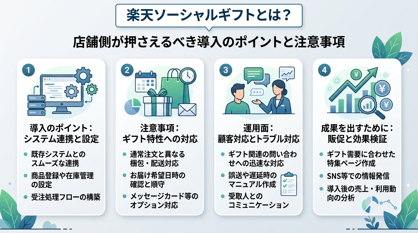 店舗側が押さえるべき導入のポイントと注意事項