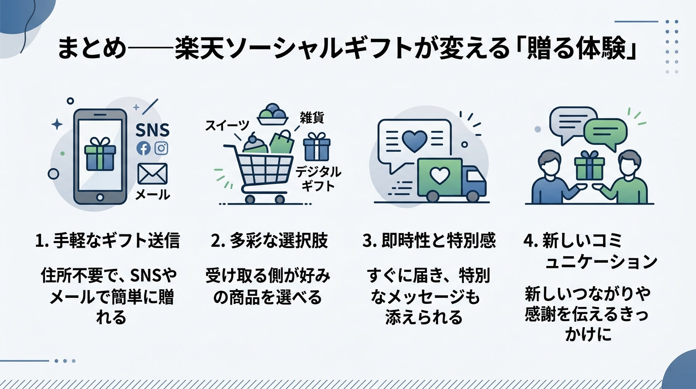 まとめ――楽天ソーシャルギフトが変える「贈る体験」