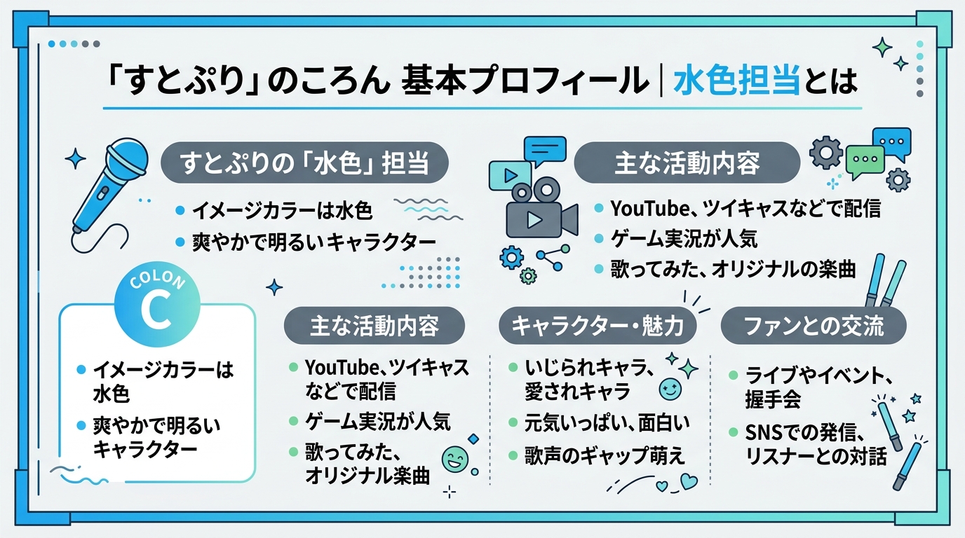 ころんの基本プロフィール|すとぷりの水色担当とは