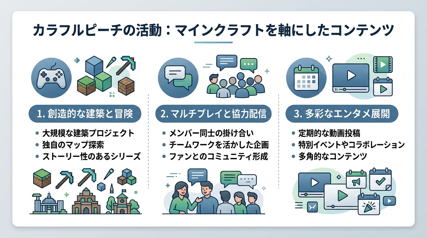 活動内容の詳細:マインクラフトを軸にしたコンテンツとは