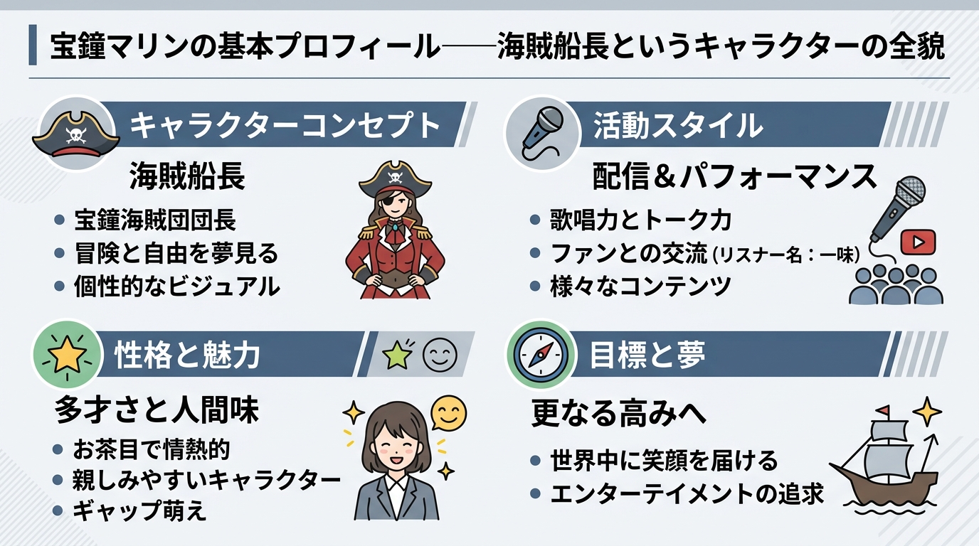 宝鐘マリンの基本プロフィール——海賊船長というキャラクターの全貌