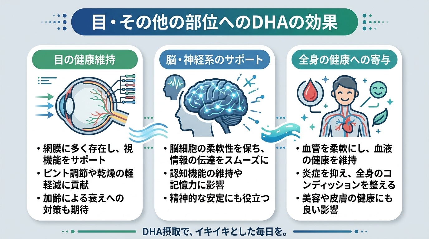 目・その他の部位へのDHAの効果