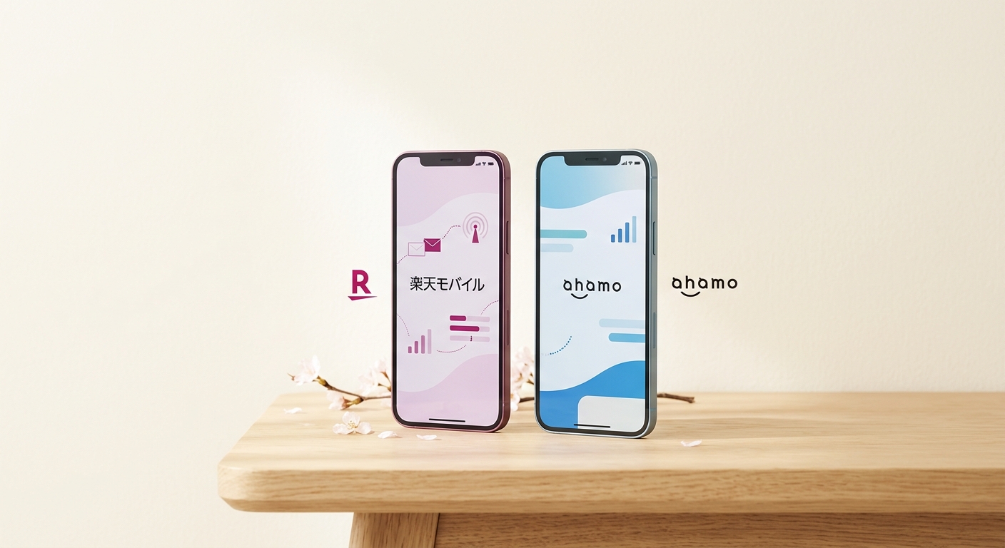 楽天モバイルとアハモどっちがいい？2026年最新の料金・速度・エリアを徹底比較