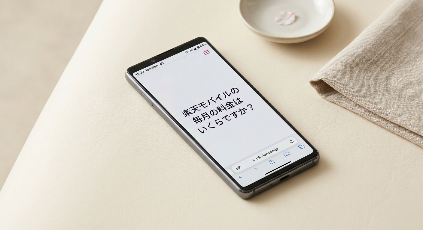 楽天モバイルの月額料金は2026年現在いくら？プラン内訳と節約術を徹底解説