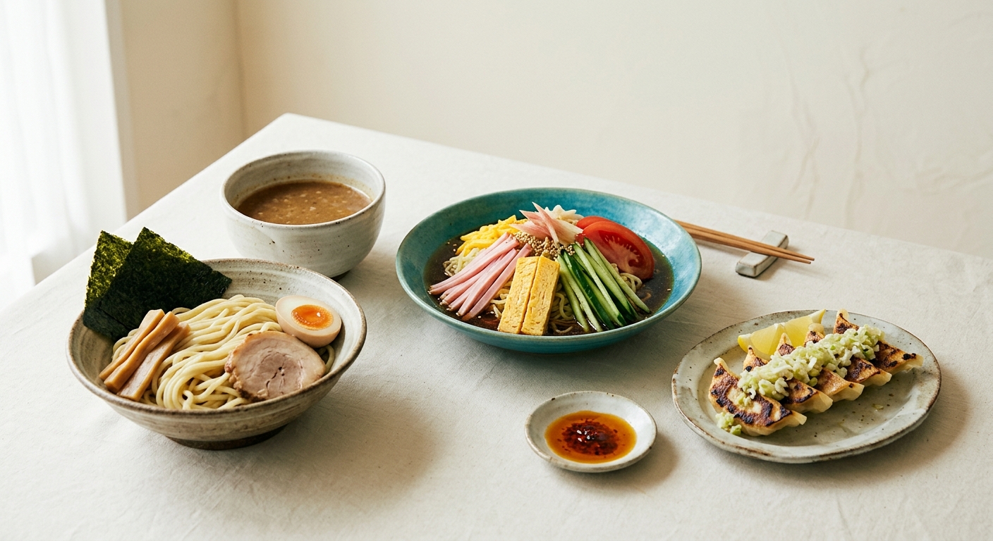 【2026年夏】九州筑豊ラーメン山小屋、冷やし中華＆つけめん解禁！ねぎ塩レモン餃子も復活